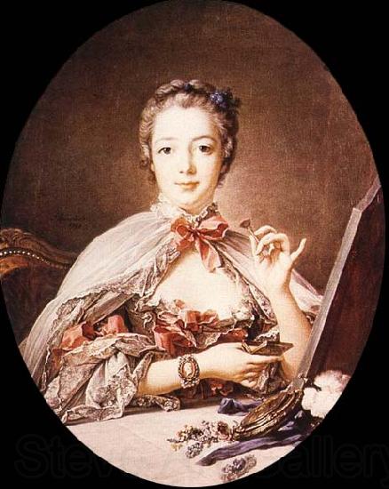 Francois Boucher Marquise de Pompadour at the Toilet-Table